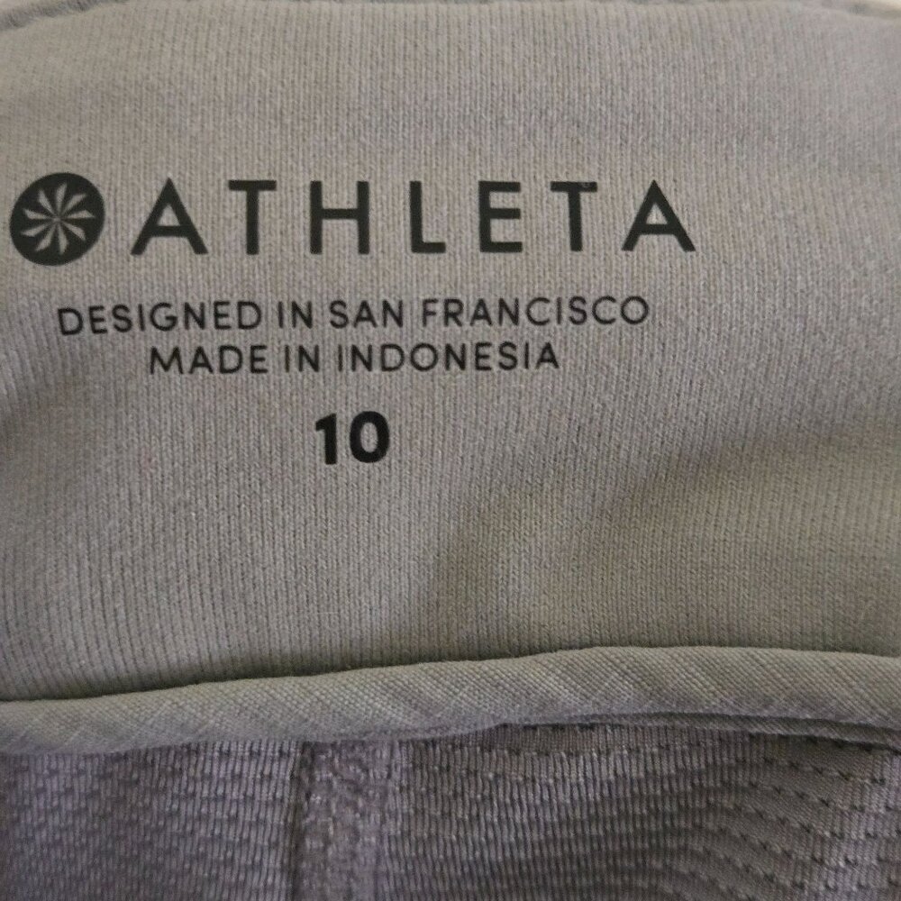 Athleta Trekkie Silver Gray/Taupe Skort Cargo Pockets Size 10 - Picture 7 of 7